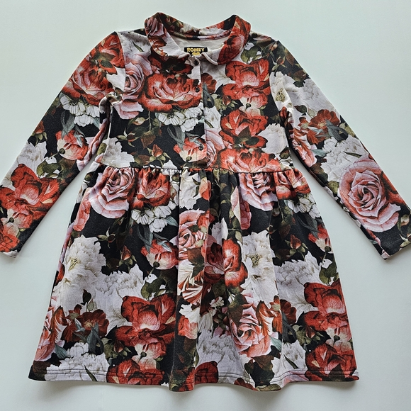 Romey Loves Lulu Other - Romey Loves Lulu Red Roses Floral Printed Holiday Dress - Size 10
